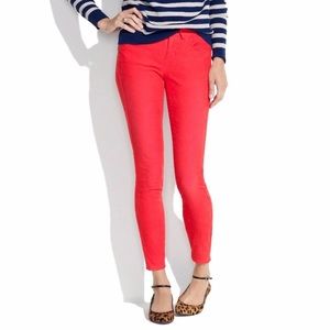 Madewell Poppy Red Skinny Ankle Pants
Sz 4  EUC